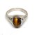 CEYLONMINE-original tiger's eye silver ring for women & men lab certified 6.5 carat gemstone ring for astrological purpose