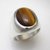 CEYLONMINE-  Precious 6.25 carat  Original Certified Tiger Stone Tiger's Eye Adjustable Pure 9.25 silver  Ring Lab Certified  effective stone ring for unisex