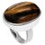 Natural stone tiger's eye 5.25 carat(5.83 ratti) gemstone 92.5 sterling silver ring Unheated & effective stone tiger's eye ring for unisex