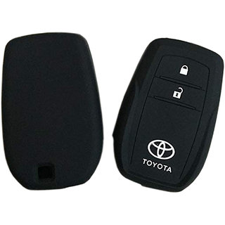 Silicone Car Key Cover Compatible for TOYOTA Innova Crysta Push