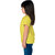 Haoser Half Sleeves Tshirt for Girl, Cotton Stylish Designer Red and Yellow Girl's Tshirts (Pack of 2)