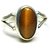 CEYLONMINE- lab certified Semi- precious stone tiger's eye 6.25 ratti stone ring in silver effective stone tiger's eye ring for unisex