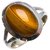 CEYLONMINE- Natural Tiger's eye stone 92.5 sterling silver ring 5 ratti(4.6 carat) tiger's stone ring for unisex