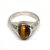 Natural stone tiger's eye 8.5 ratti  gemstone 92.5 sterling silver ring Unheated & effective stone tiger's eye ring for unisex