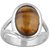 CEYLONMINE- 8.00 carat  stone tiger's eye  silver  ring astrological & effective stone ring for unisex