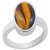 6.25 ratti stone tiger's eye silver adjustable ring origiinal & natural stone tiger's eye stylish ring for astrological purpose By CEYLONMINE