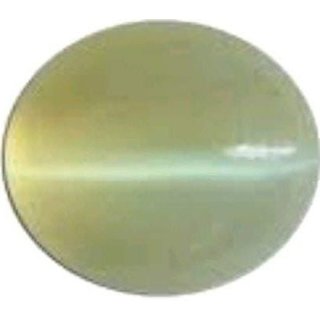 Parushi Gems 7.25 Ratti Natural Cat's Eye Oval Cut Faceted Gemstone Cat's Eye Original Certified Gemstone for Unisex