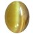 Parushi Gems 16.5 Ratti Natural Cat's Eye Oval Cut Faceted Gemstone Cat's Eye Original Certified Gemstone for Unisex