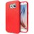 GADGETWORLD Luxury Dotted Back Case Cover for Samsung Galaxy S6  -Red
