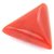 Parushi Gems 17 Ratti Created Munga Triangle Shaped Faceted Gemstone Red Coral Original Certified Gemstone For Unisex