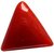 Parushi Gems 11.25 Ratti Created Munga Triangle Shaped Faceted Gemstone Red Coral Original Certified Gemstone For Unisex
