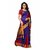 Bhuwal Fashion Multicolor  Striped Polycotton Saree With Blouse