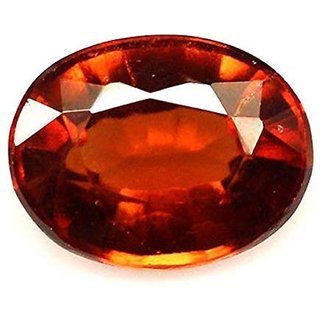 Parushi Gems 7.25 Ratti Natural Gomed Oval Cut Faceted Gemstone Hessonite Garnet Original Certified January Birthstone For Unisex