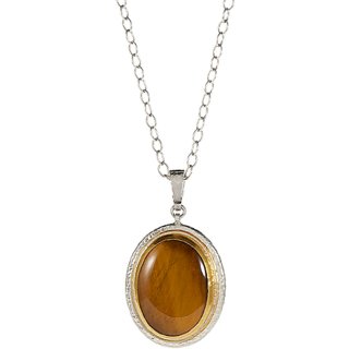 Natural Stone Tiger's Eye 5.25 Carat(5.83 Ratti) Gemstone Gold Plated Pendant Unheated & Effective Stone Tiger's Eye Pendant For Unisex Natural Stone Tiger's Eye 5.25 Carat(5.83 Ratti) Gemstone Gold Plated Pendant Unheated & Effective Stone Tiger's Eye Pendant For Unisex