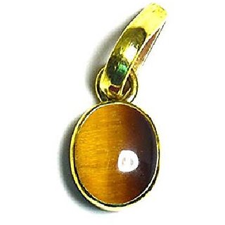 Ceylonmine- Lab Certified 100% Natural Tiger's Eye Adjustable Pendant 6.50 Ratti Original Precious Gemstone Unheated And Untreated Rashi Ratna Free Size Gold Plated Pendant Men And Women Ceylonmine- Lab Certified 100% Natural Tiger's Eye Adjustable Pendant 6.50 Ratti Original Precious Gemstone Unheated And Untreated Rashi Ratna Free Size Gold Plated Pendant Men And Women