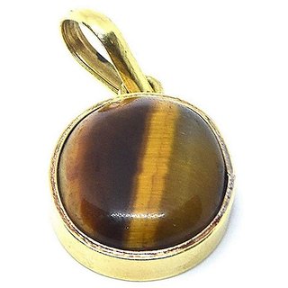                       Certified Tiger's Eye Stone Pendant Original & Effective Gemstone Tiger's Eye 4.5 Carat Stone Pendant For Unisex By Ceylonmine                                              