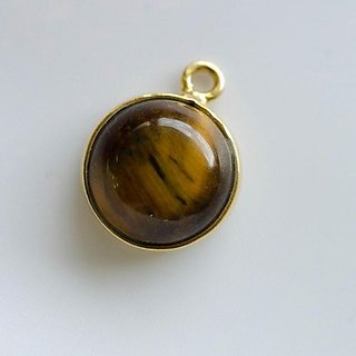 Ceylonmine- Natural Tiger's Eye Adjustable Gold Plated Pendant 6.25 Ratti - 6 Carat Certified Stone Pendant Precious Stone Pendant For Men And Women Ceylonmine- Natural Tiger's Eye Adjustable Gold Plated Pendant 6.25 Ratti - 6 Carat Certified Stone Pendant Precious Stone Pendant For Men And Women