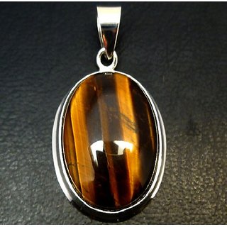 Ceylonmine- Lab Certified Semi- Precious Stone Tiger's Eye 6.25 Ratti Stone Pendant In Gold Plated Effective Stone Tiger's Eye Pendant For Unisex Ceylonmine- Lab Certified Semi- Precious Stone Tiger's Eye 6.25 Ratti Stone Pendant In Gold Plated Effective Stone Tiger's Eye Pendant For Unisex
