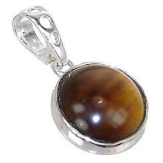Natural Stone Tiger's Eye 5.25 Carat(5.83 Ratti) Gemstone Sterling Silver Pendant Unheated & Effective Stone Tiger's Eye Pendant For Unisex Natural Stone Tiger's Eye 5.25 Carat(5.83 Ratti) Gemstone Sterling Silver Pendant Unheated & Effective Stone Tiger's Eye Pendant For Unisex