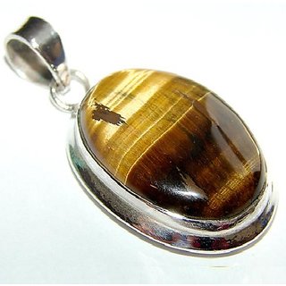 Ceylonmine- Lab Certified 100% Natural Tiger's Eye Adjustable Silver Pendant 6.50 Ratti Original Precious Gemstone Unheated And Untreated Rashi Ratna Pendant Men And Women Ceylonmine- Lab Certified 100% Natural Tiger's Eye Adjustable Silver Pendant 6.50 Ratti Original Precious Gemstone Unheated And Untreated Rashi Ratna Pendant Men And Women