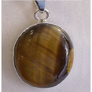 Ceylonmine- Certified Stone 6.25 Carat Tiger's Eye Silver Adjustable Finger Pendant For Unisex Unheated A1 Quality Stone Tiger's Eye Pendant For Astrological Purpsoe Ceylonmine- Certified Stone 6.25 Carat Tiger's Eye Silver Adjustable Finger Pendant For Unisex Unheated A1 Quality Stone Tiger's Eye Pendant For Astrological Purpsoe