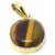 4.25 Ratti Stone Tiger's Eye Gold Plated Adjustable Pendant Original & Natural Stone Tiger's Eye Stylish Pendant For Astrological Purpose By Ceylonmine