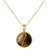 Ceylonmine- Natural Tiger's Eye Adjustable Gold Plated Pendant 5.00 Ratti - 4.6 Carat Certified Stone For Men And Women