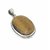 Ceylonmine- 6.25 Ratti (6.00 Ct.) Stone Tiger's Eye Sterling Silver Pendant Astrological & Effective Stone Pendant For Unisex