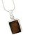 Natural Stone Tiger's Eye 5.25 Carat(5.83 Ratti) Gemstone Silver Finger Pendant Unheated & Effective Stone Tiger's Eye Pendant For Unisex