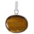 Ceylonmine- Precious 5.25 Ratti Original Certified Tiger Stone Tiger's Eye Adjustable Pure 9.25 Silver Pendant Lab Certified & Effective Stone Pendant For Unisex