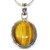 Ceylonmine-Original Tiger's Eye Silver Pendant For Women & Men Lab Certified 6.5 Carat Gemstone Pendant For Astrological Purpose