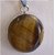 Lab Certified Stone 5.75 Carat Tiger's Eye Silver Adjustable Finger Pendant For Unisex Unheated A1 Quality Stone Tiger's Eye Pendant For Astrological Purpsoe By Ceylonmine