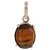 Ceylonmine- Precious 5.25 Carat Original Certified Tiger Stone Tiger's Eye Adjustable Gold Plated Pendant Lab Certified & Effective Stone Pendant For Unisex