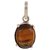 Ceylonmine- Precious 6.25 Ct. Original Certified Tiger Stone Tiger's Eye Adjustable Gold Plated Pendant Lab Certified & Effective Stone Pendant For Unisex