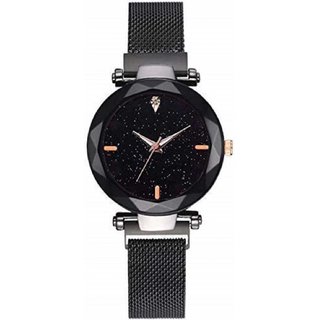                       Telsa T-000T082 Black Dial Analog Watch For Women And Girl                                              