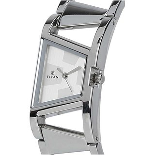 Titan metal asymmetrical women's watch discount