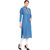 Rocca Women's Embroidered Straight Fit Denim Kurta