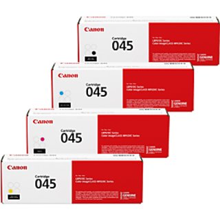 canon 045 toner cartridge pack of 4 black cyan yellow magenta