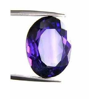                       CEYLONMINE natural Purple Amethyst stone 7.25 ratti original & lab certified gemstone Purple Amethyst for unisex                                              