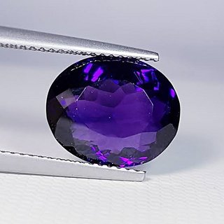 CEYLONMINE 8.25 ratti Purple jamuniya gemstone original & natural Purple Amethyst stone for unisex CEYLONMINE 8.25 ratti Purple jamuniya gemstone original & natural Purple Amethyst stone for unisex