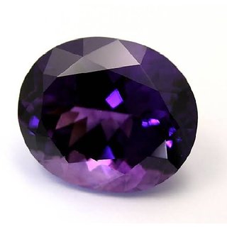                       CEYLONMINE natural Jamuniya Amethyst stone 9.25 ratti original & lab certified gemstone jamuniya Amethyst for unisex                                              