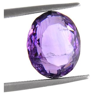                       CEYLONMINE original stone Amethyst 9.25 ratti unheated Jamuniya Amethyst semi-precious gemstone for unisex                                              