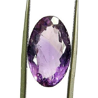                       CEYLONMINE original stone Amethyst 9.25 ratti unheated Jamuniya Amethyst semi-precious gemstone for unisex                                              