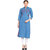 Rocca Women Embroidered Straight Fit Denim Kurti  (Light Blue)