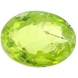                       Green Peridot stone original & unheated gemstone 7.00 ratti green peridot gemstone for unisex by Ceylonmine                                              