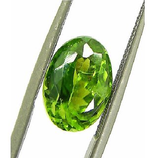                      Green Peridot stone original & unheated gemstone 7.00 ratti green peridot gemstone for unisex by Ceylonmine                                              
