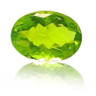                       Green Peridot stone original & unheated gemstone 7.00 ratti green peridot gemstone for unisex by Ceylonmine                                              