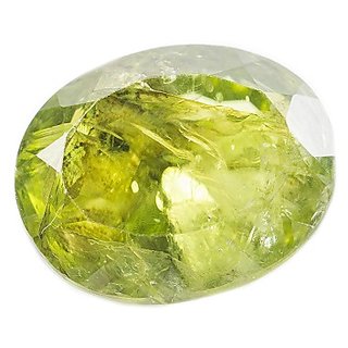                       CEYLONMINE peridot stone 7.00 ratti unheated & untreated natural gemstone for unisex                                              