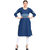 Rocca Women Printed Straight Fit Denim Kurta  (Blue)