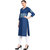 Rocca Women Printed Straight Fit Denim Kurta  (Blue)